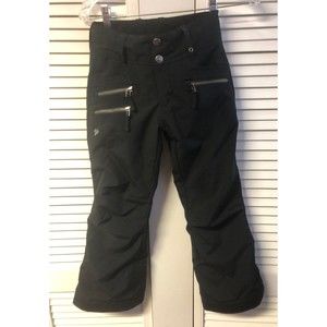 Obermeyer girls size 8 black Snow Pants